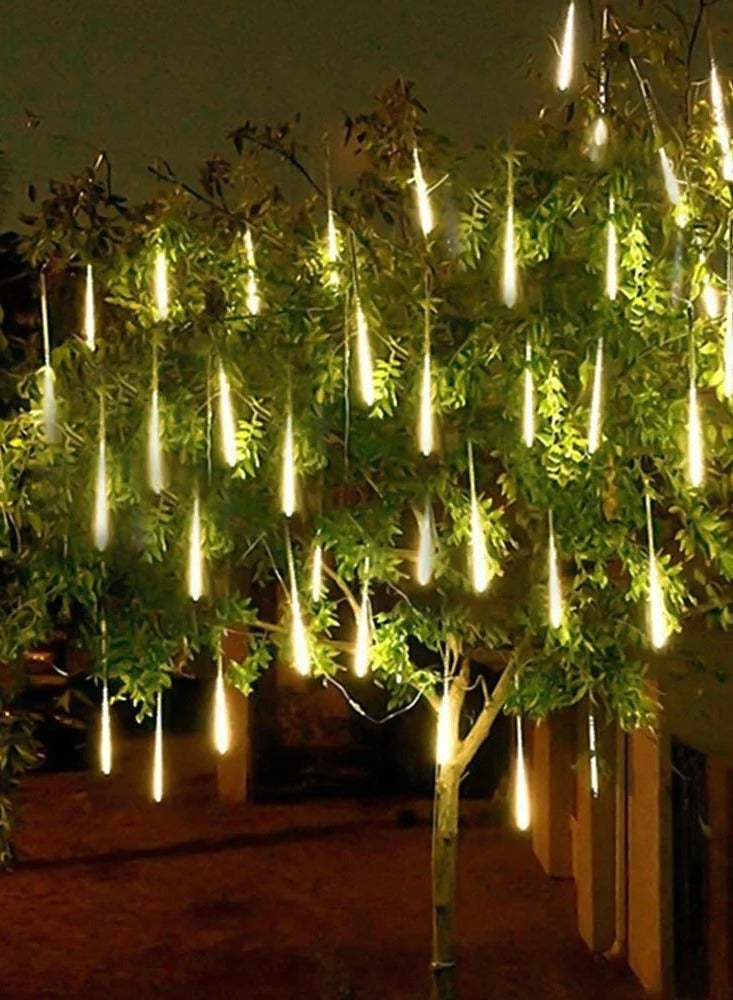 Generic LED Rainfall Lights, Meteor Shower Lights, 60 cm, 8 Tubes, Icicle Snowfall Lights for Parties, Holidays, Garden, Tree, Decorations, and Outdoor Use  - Image 2