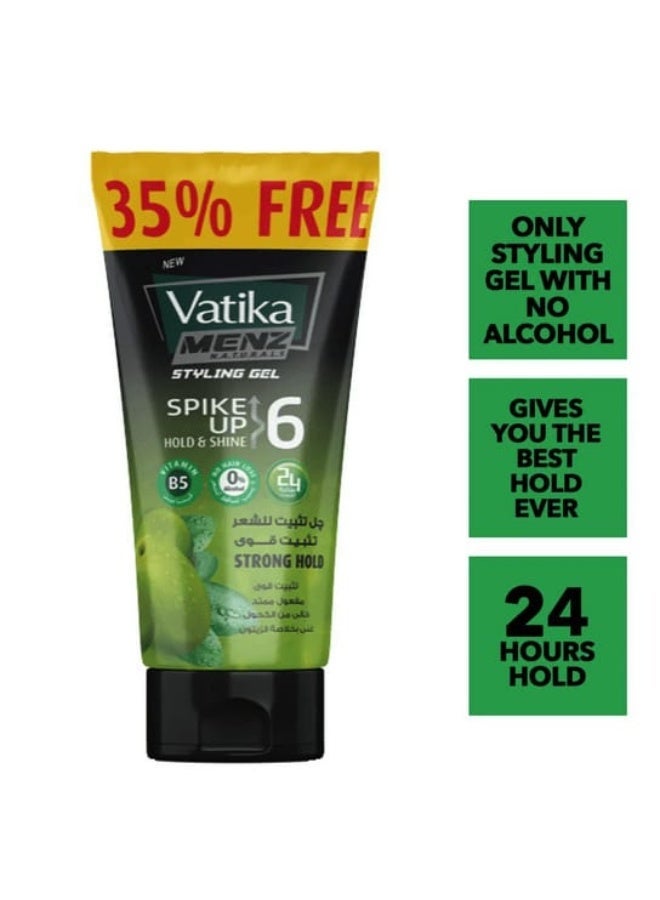 Vatika Menz Strong Hold Styling Hair Gel Spike Up Hold & Shine With Olive - 250 Ml ( packaging may vary ) - Image 2