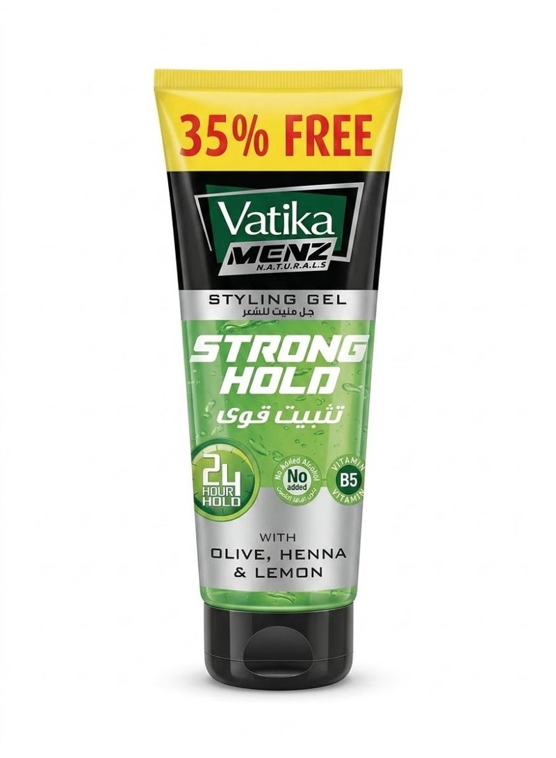 Vatika Menz Strong Hold Styling Hair Gel Spike Up Hold & Shine With Olive - 250 Ml ( packaging may vary ) - Image 1