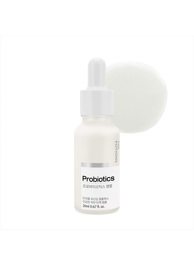 THE POTIONS Probiotics Facial Ampoule l Natural Strength and Healing Benefits, Hydration, Moisture Protection l Korean Skincare, Cruelty-free, Hypoallergenic - 20ml  - Image 1