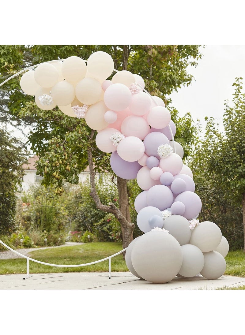 Ginger Ray Luxe Balloon Arch Pink Purple Gray DIY 75-Pack - Image 2
