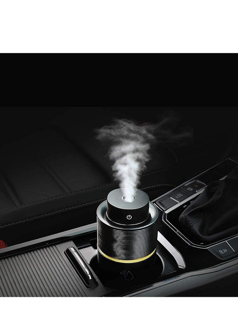 KASTWAVE - Car Diffuser Usb Plug In Car Humidifier Essential Oil Diffuser Mini Portable Aromatherapy Cup Holder 7 Colors LED Lights Car Humidifier Diffuser for Vehicle Office Travel Home 200mL - Image 1