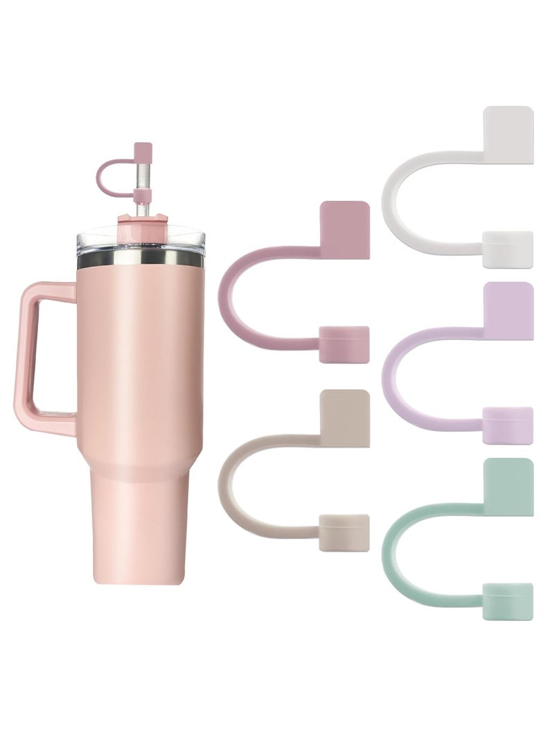 RATSAW 5Pcs Silicone Straw Covers Compatible with Stanley Cups Dust Proof Straw Caps for Tumblers and Water Bottles  - Image 1