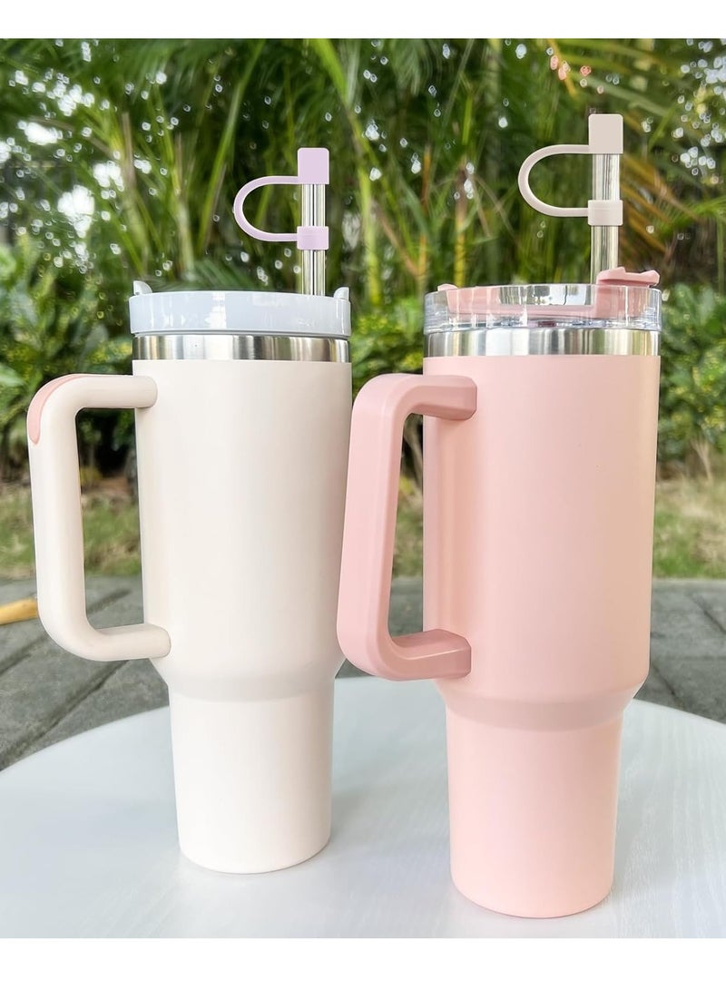 RATSAW 5Pcs Silicone Straw Covers Compatible with Stanley Cups Dust Proof Straw Caps for Tumblers and Water Bottles  - Image 2