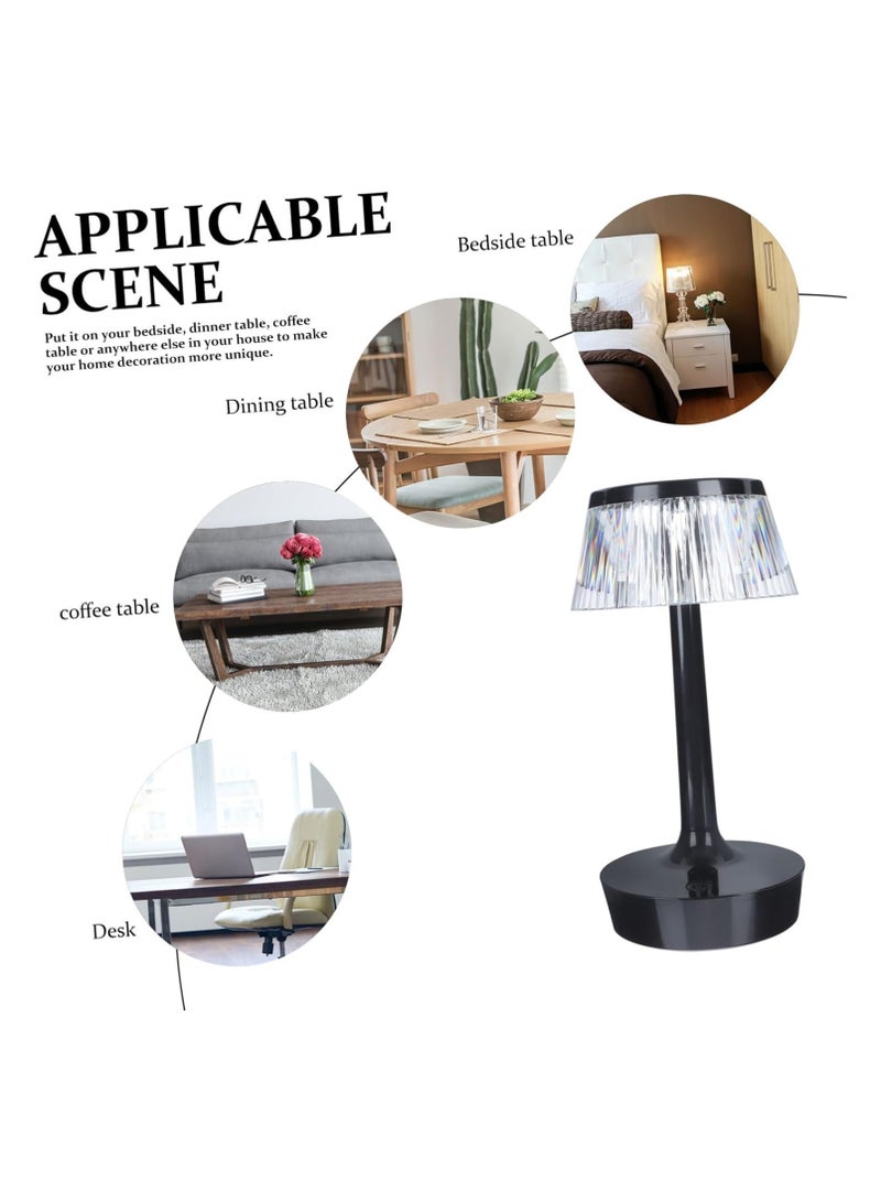 Happy Light Acrylic table lamp with diamond design with 3 colors touch control. - Image 3