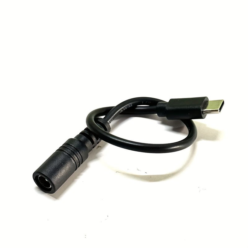 كابل DC إلى USB-C 1 قطعة مع محول طاقة DC أنثى 5.5x2.1 مم إلى ذكر Type-C - Image 2