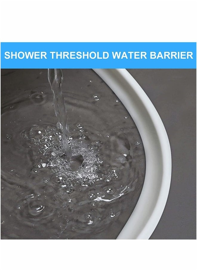 Generic - Collapsible Shower Water Dam Shower Stopper Barrier and Retention System and Keeps Water Inside Threshold Dry and Wet Separation Suitable for Bathroom and Kitchen, 1M - Image 1