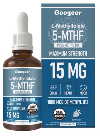 Organic Methyl Folate 15mg | Plus Methyl B12 Cofactor – Cherry Flavor, Professional Strength, Liquid Sublingual, Active 5-MTHF Form - Supports Mood, Homocysteine Methylation, Cognition (60 ml) - pzsku/Z642F6AD625C0DC13287AZ/45/_/1731828880/376eec59-a37c-4d54-8bb0-b31d943a211a