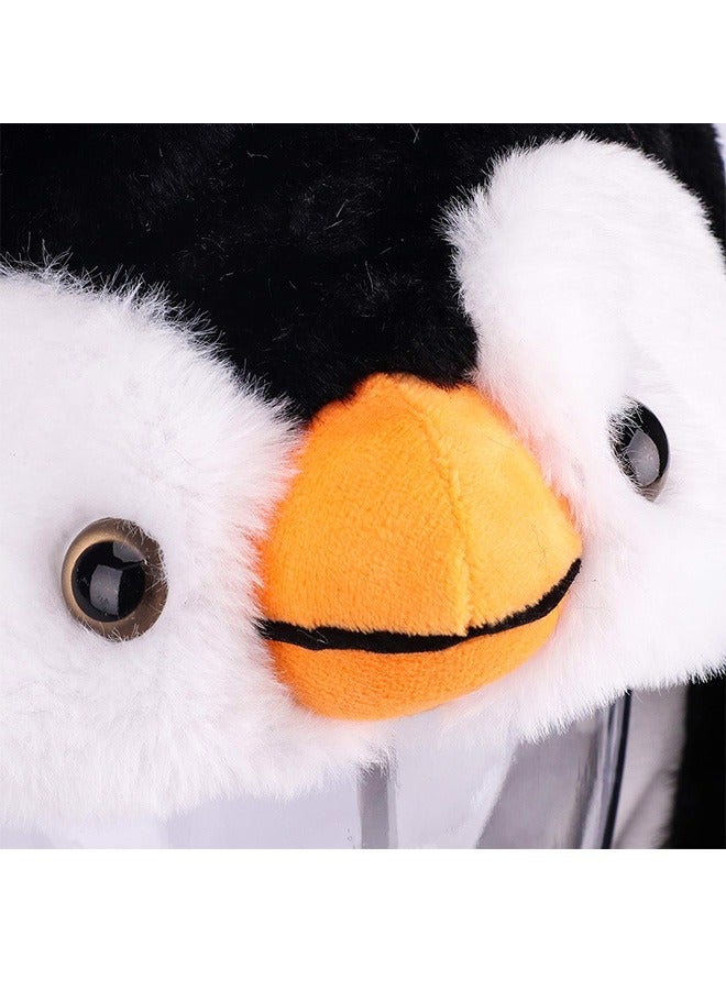 قبعة البطريق بأذنين متحركة تقفز, القبعة تضرب القبعة, العطلة الفضية كوزبلاي ثوب هدية مضحكة للأطفال الأولاد الفتيات, أسود, 22 " - Image 5