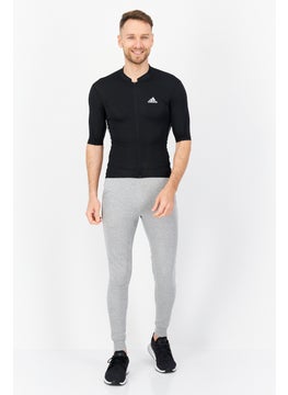 Adidas Men Sportswear Fit Brand Logo Training Jersey, Black/White  - Image 2