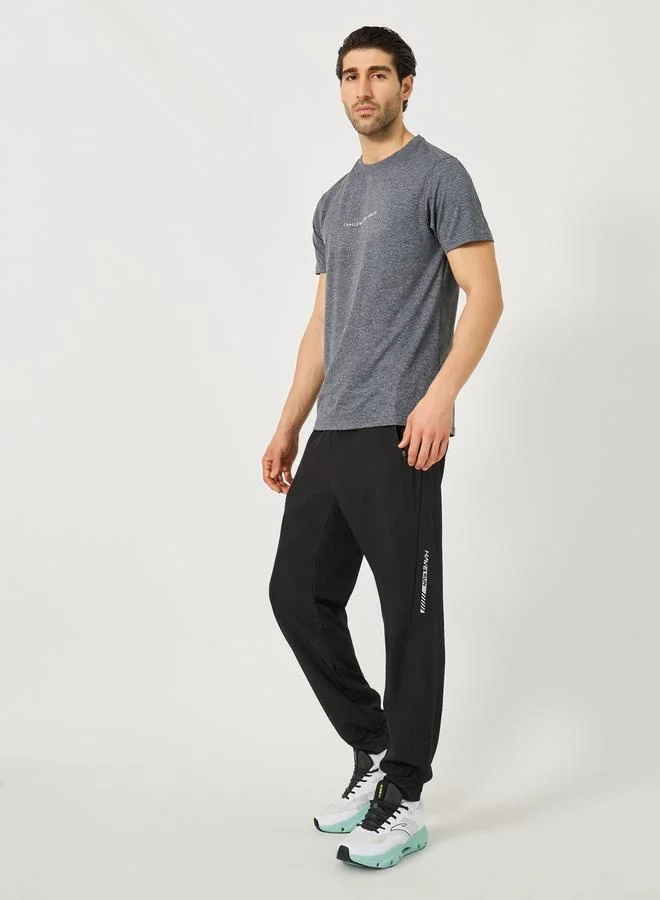 Styli Mid Rise Slim Fit Trackpants with Drawstring