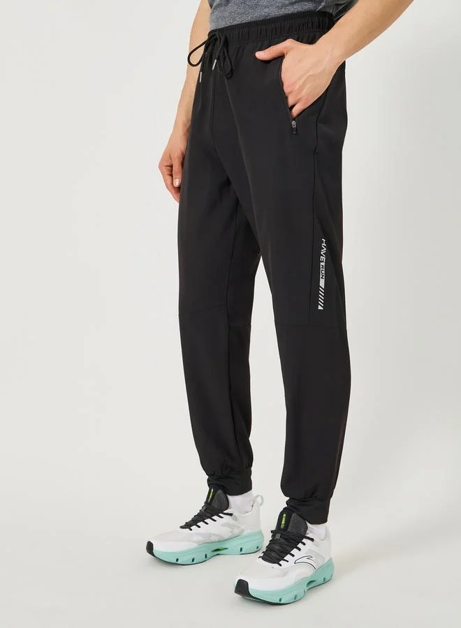 Styli Mid Rise Slim Fit Trackpants with Drawstring