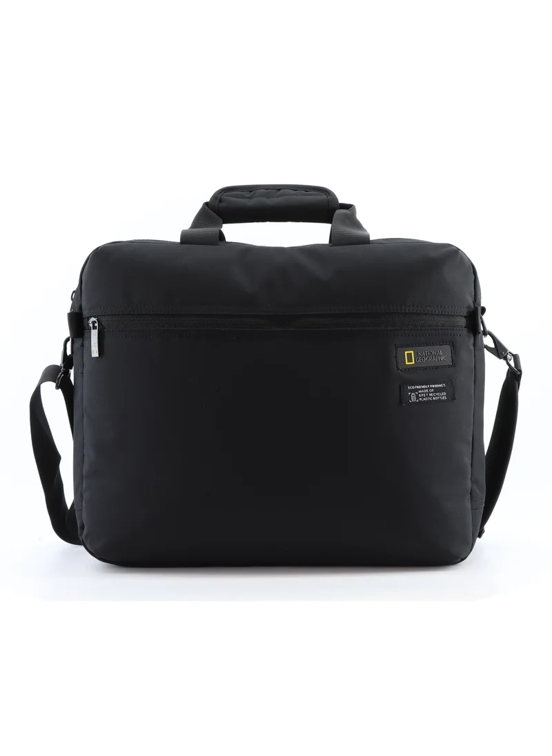 ناشيونال چيوغرافيك National Geographic Mutation Briefcase Black, Durable Water Resistant Lightweight Laptop Bag, Messenger Bag For Office Business Travel College