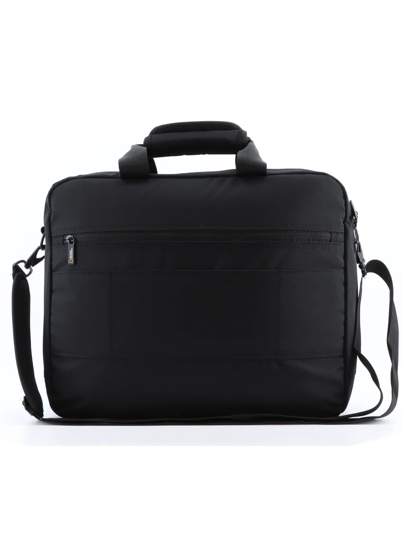 ناشيونال چيوغرافيك National Geographic Mutation Briefcase Black, Durable Water Resistant Lightweight Laptop Bag, Messenger Bag For Office Business Travel College