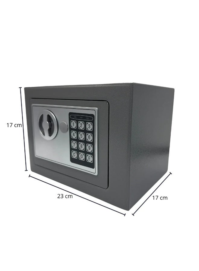 Digital Electronic Security Safe Box T-17, Electronic Keypad Lock with Manual Override, Durable, Secure Storage for Valuables & Documents - Image 2
