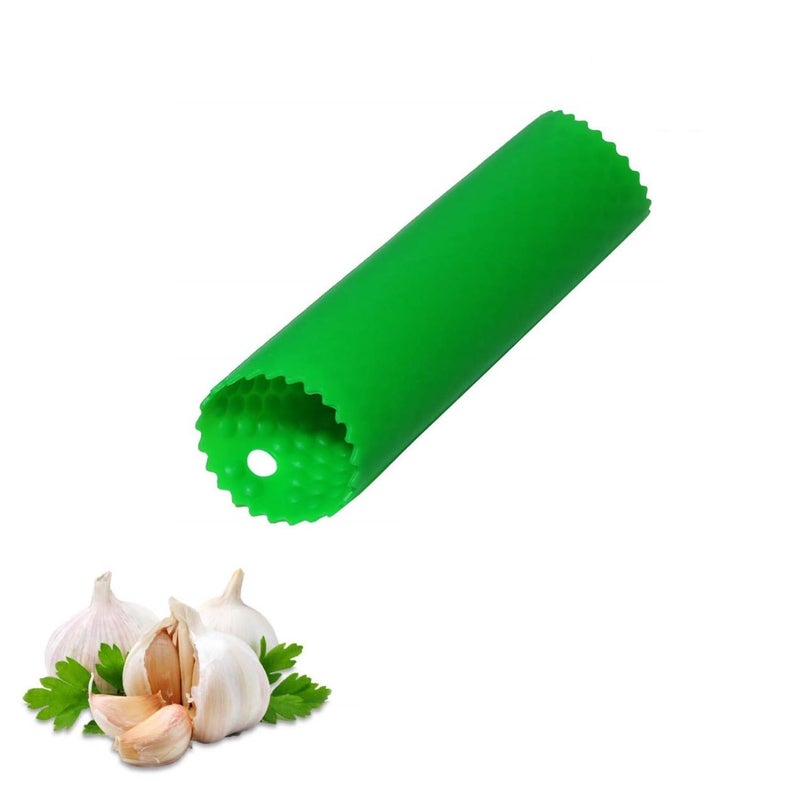 UPKARANWALE UPKARANWALE Garlic Peeler Easy and Quick to Peel Garlic Cloves with The Best Silicone Tube Roller Easy Useful Garlic Odorfree Kitchen Tool Peeling Without Smell from Hands Internal Bulge Design - Image 1