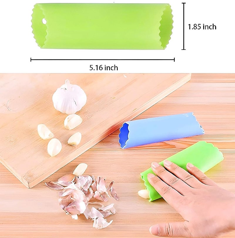 UPKARANWALE UPKARANWALE Garlic Peeler Easy and Quick to Peel Garlic Cloves with The Best Silicone Tube Roller Easy Useful Garlic Odorfree Kitchen Tool Peeling Without Smell from Hands Internal Bulge Design - Image 2