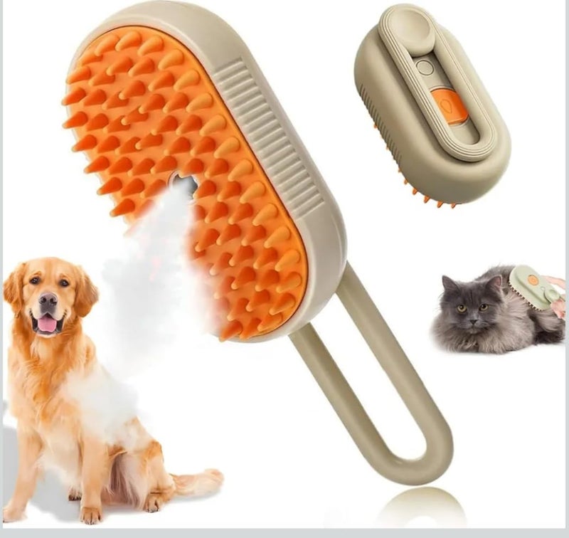 ABTER Pet Grooming Steam Brush 3in1 Combing Washing and Massage Functions - Image 1