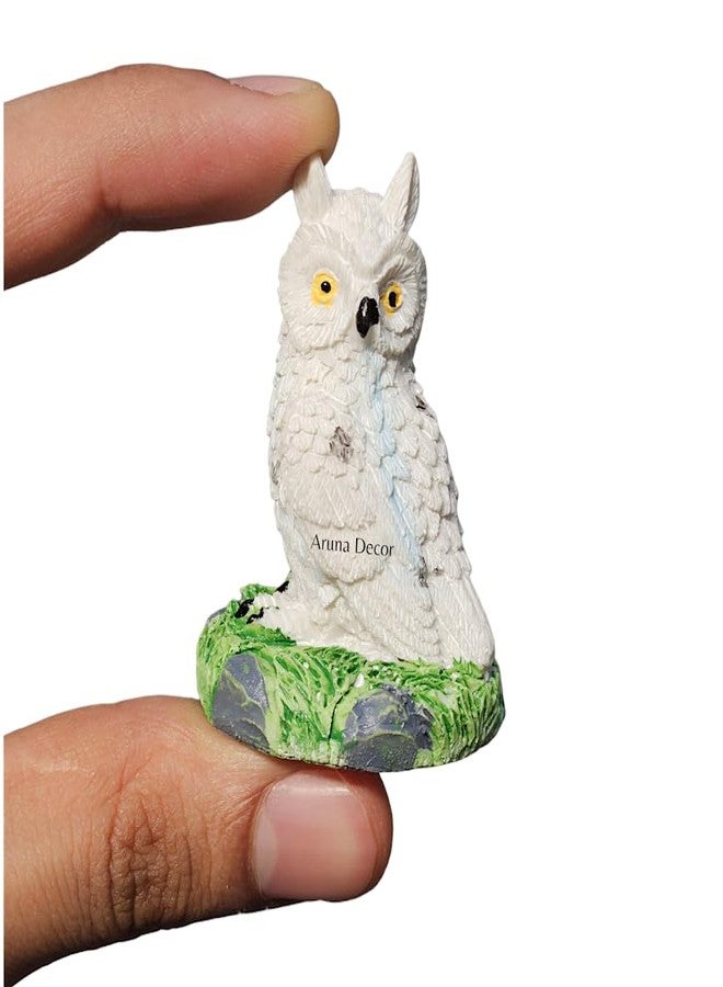 ARUNA DECOR Miniature Owl Figurines Set of 2 – Cute Garden Decor, Dollhouse Accessory & Thoughtful Gift for Nature Lovers - Image 2
