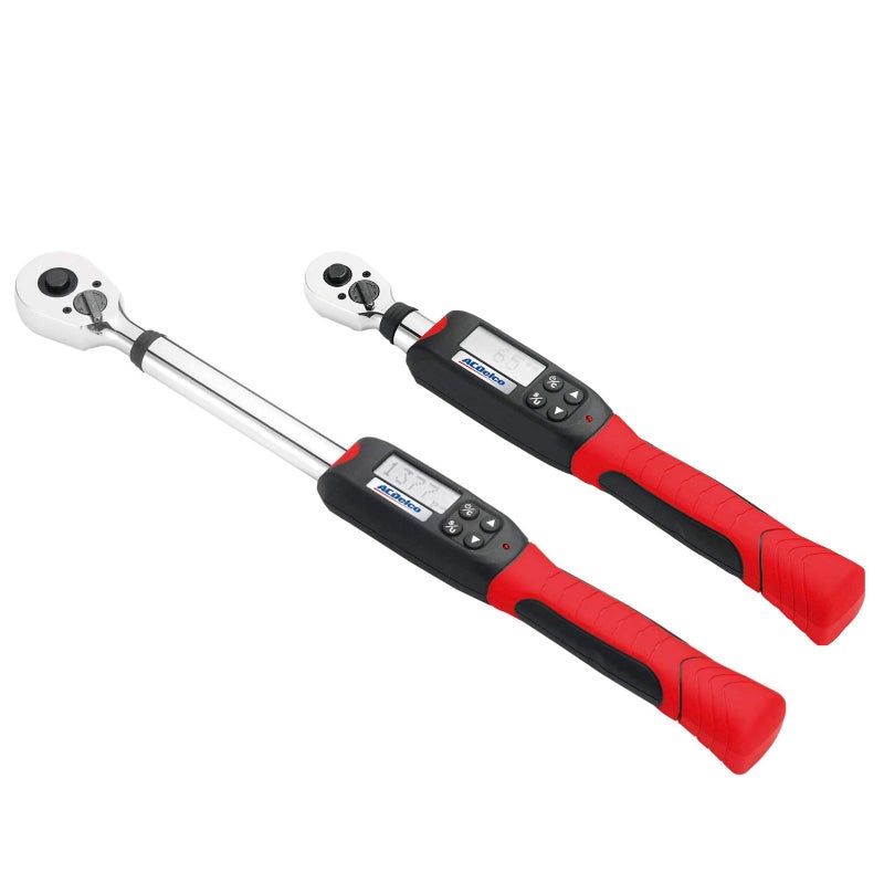 ACDelco Tools ACDelco ARM601-34 3/8” & ½” Heavy Duty Digital Torque Wrench Combo Kit with Buzzer and LED Flash Notification – ISO 6789 Standards with Certificate of Calibration - Image 1
