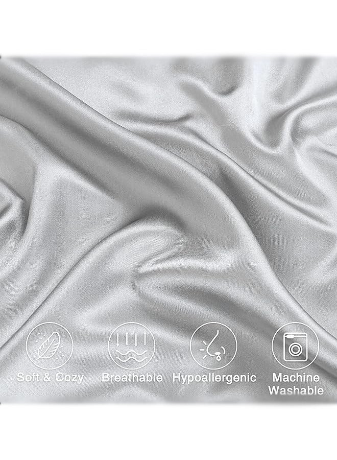 SUCITY Satin Pillowcase for Hair and Skin 2PCS Soft Silky Pillow Covers with Envelope Closure for Sleeping Daily Use - Image 4