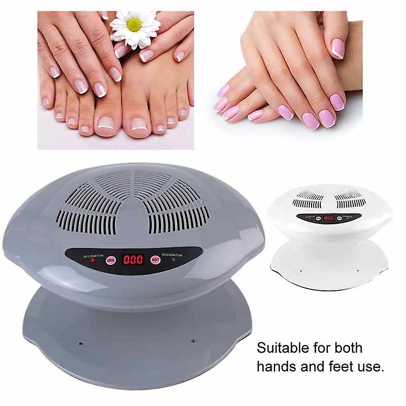 Nail Dryer: Adjustable Dual Hot Cold Modes, Smart Sensor, Durable ABS Plastic - Wide Air Outlet, Gradient LED Lights for Professional Salon Use - Image 1