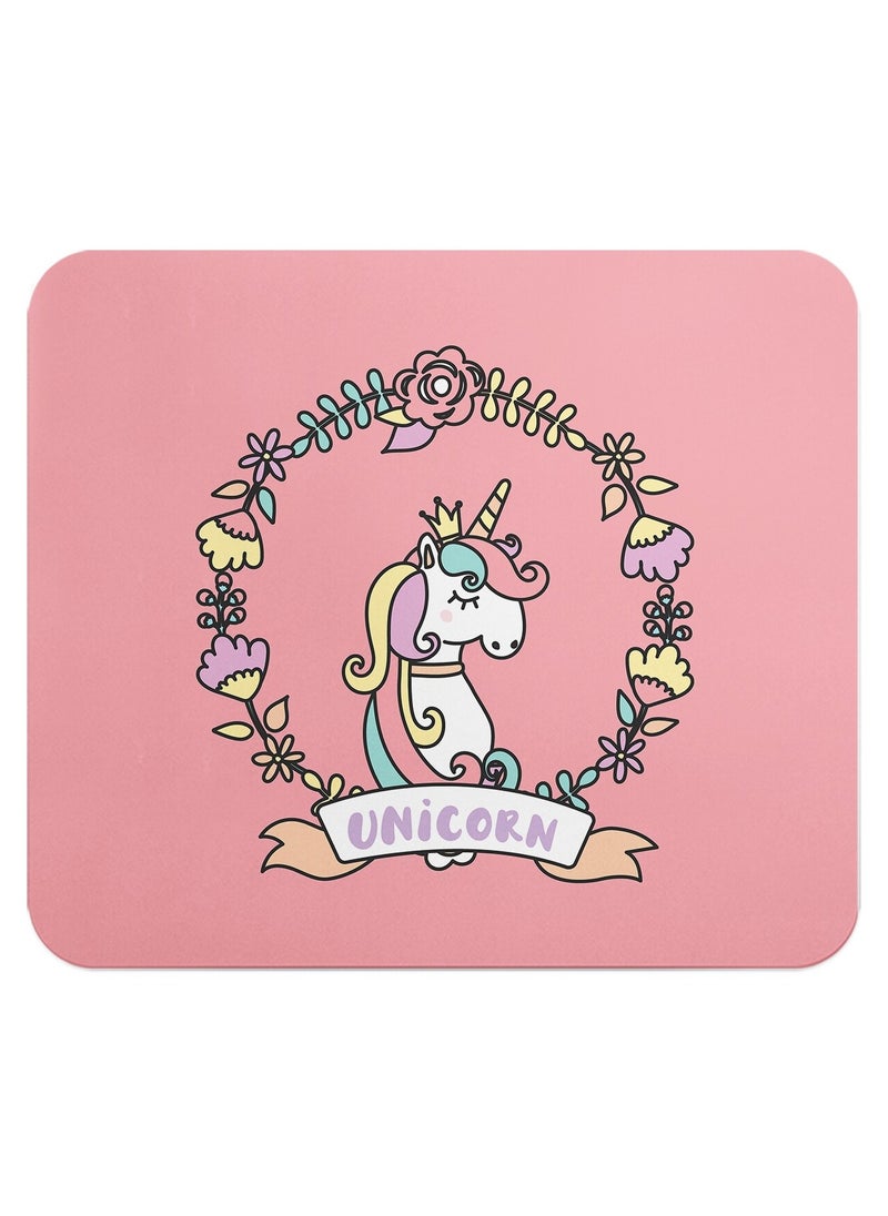LOUD UNIVERSE Unicorn Pink Anti Slip Mouse Pad 