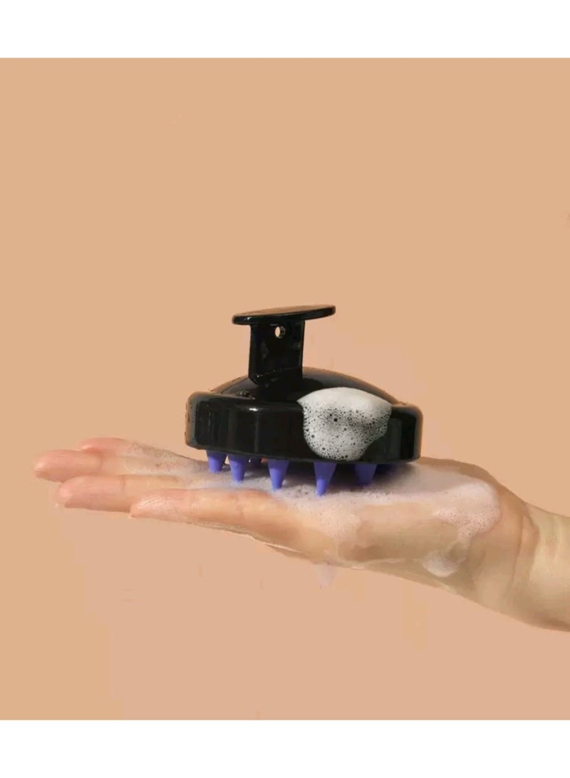 Hair Scalp Massager Shampoo Comb Dark Purple - Image 2