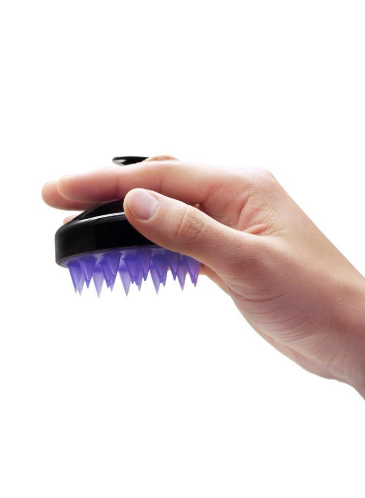 Hair Scalp Massager Shampoo Comb Dark Purple - Image 5