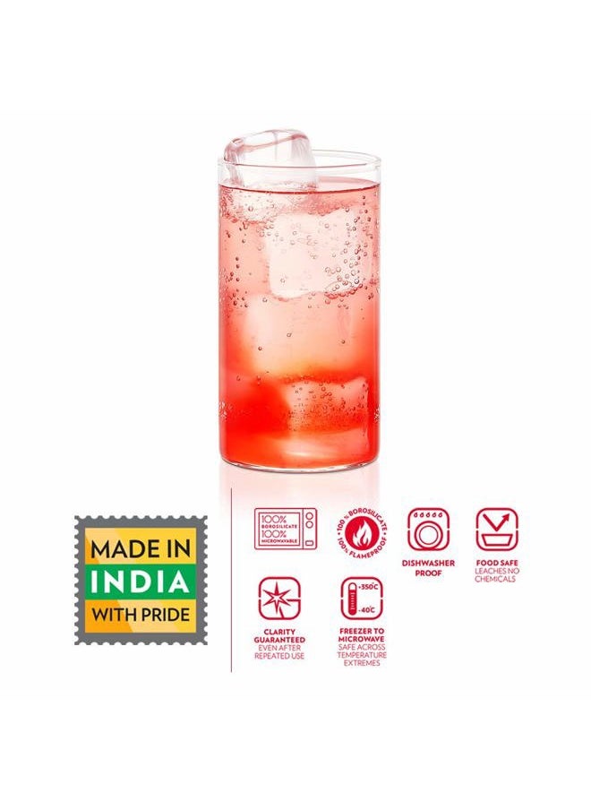 BOROSIL Set of 6 Vision Large Glass, 350 ml  - Image 2