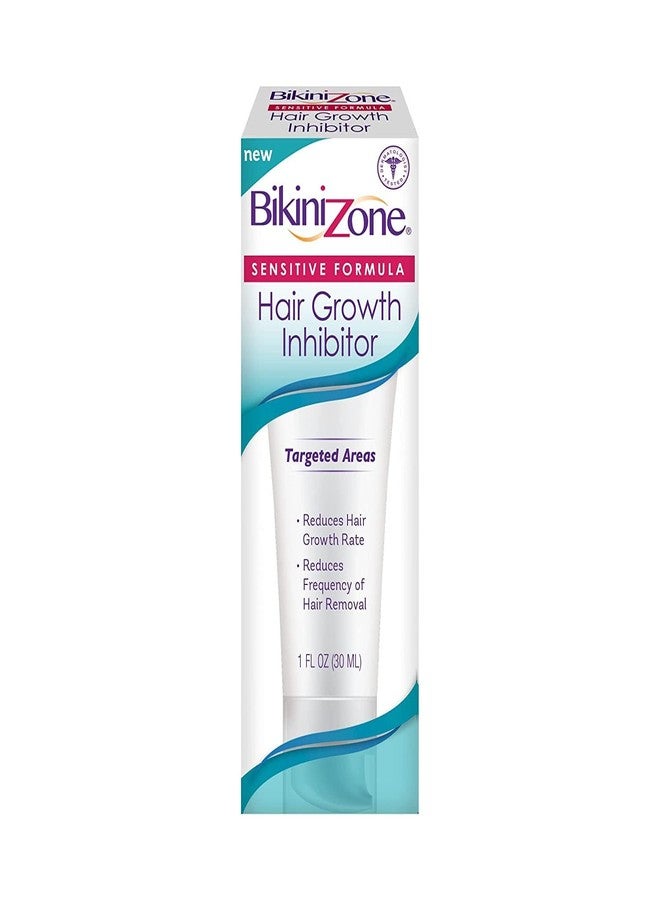 Bikini Zone Hair Growth Inhibitor Cream - Helps Stop Hair Growth for Face, Legs, Lips & Chin - Reduces Hair Density & Length - Painless Hair Inhibitor & Moisturizer After Waxing & Shaving (1 oz) - Image 1