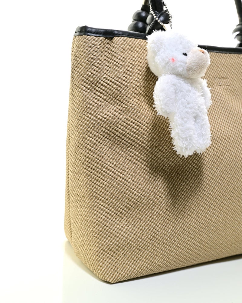 MOMO BG-W-TOT001 - STYLISH WOMEN'S SHOULDER TOTE BAG WITH CHARM - Image 3