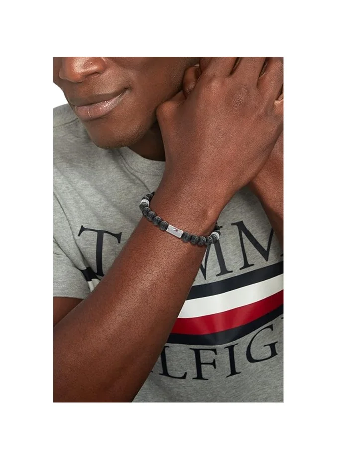 تومي هيلفيغر Tommy Hilfiger Men's Multicolor Stone Bracelet - 2790435