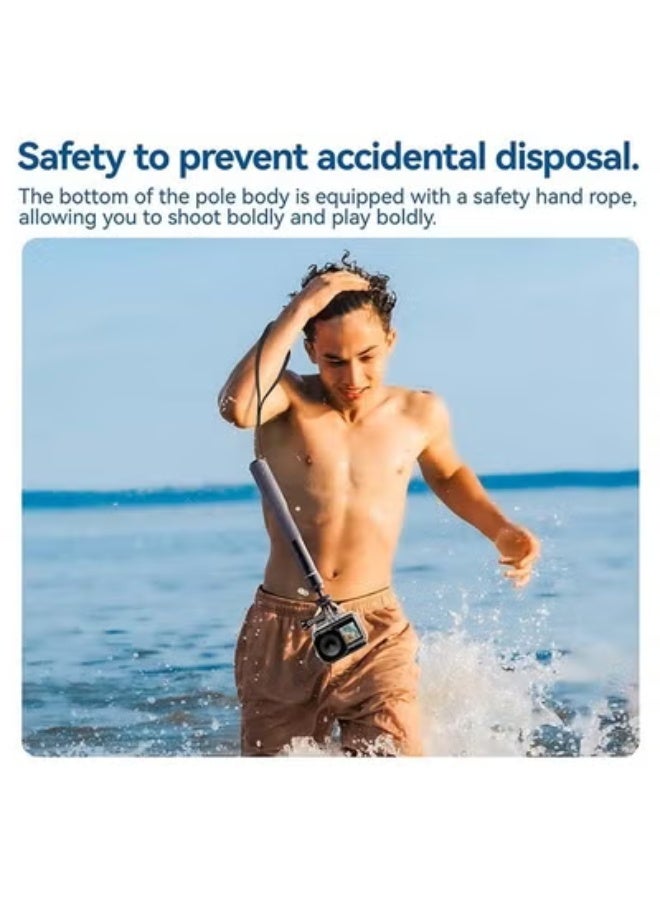 تيليسن عصا سيلفي مقاومة للماء من تيليسين، بزاوية 360 درجة، بطول 25.75 بوصة مع حزام يد، مناسبة للغوص تحت الماء، عصا تمديد، عصا أحادية. - Image 3
