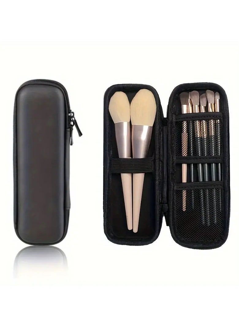 Home&Home Portable Makeup Brush Organizer Bag, Travel Makeup Brush Holder Case for Women, Cosmetic Pouch, Compact, Waterproof, Durable Brush Storage Solution (Only Bag)  - Image 1