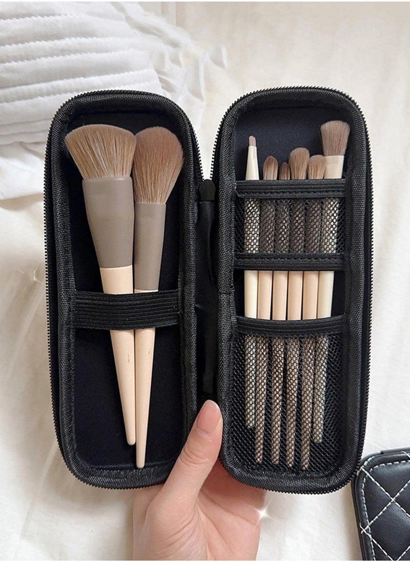Home&Home Portable Makeup Brush Organizer Bag, Travel Makeup Brush Holder Case for Women, Cosmetic Pouch, Compact, Waterproof, Durable Brush Storage Solution (Only Bag)  - Image 2