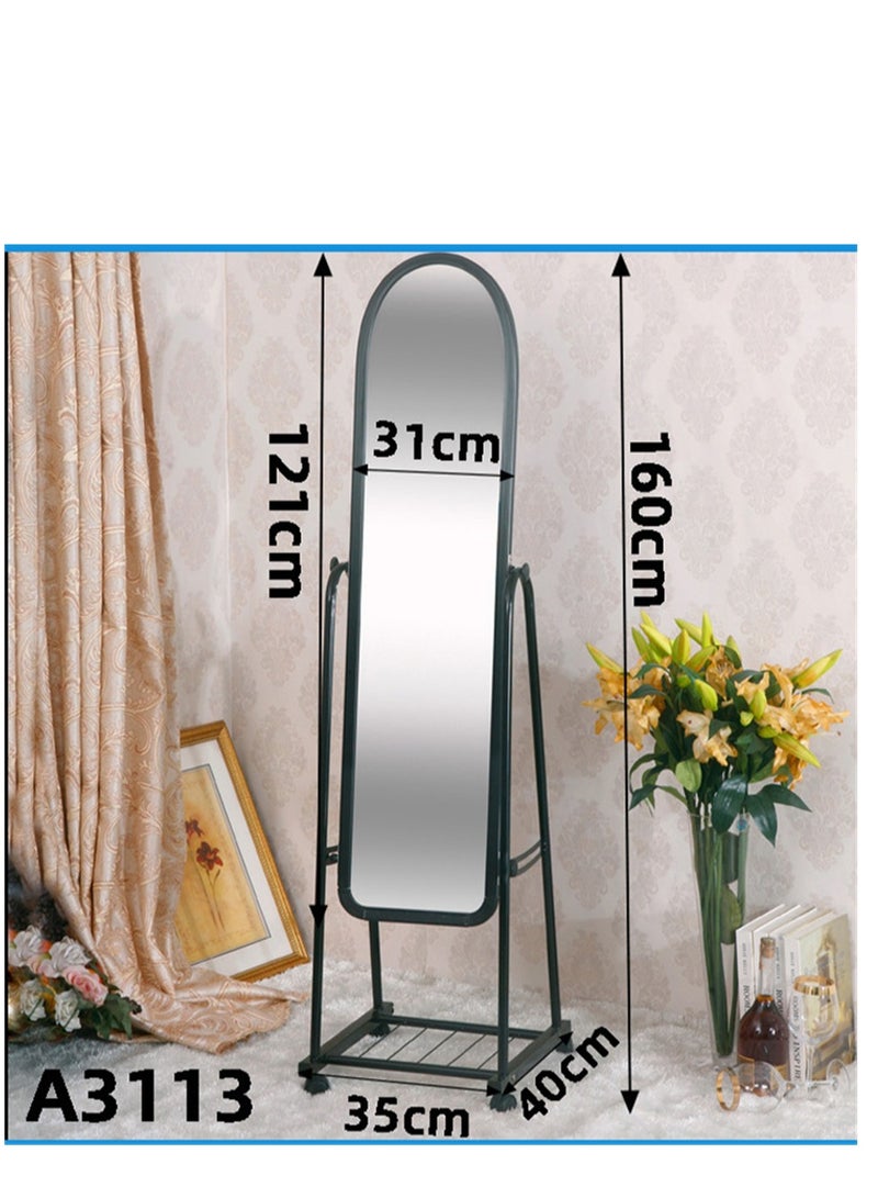Floor Full Length Mirror With Holder Dressing Mirror With Stand Wheels For Makeup For The Bedroom For The Living Room - Image 4