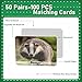 gisgfim 50 Pairs Memory Matching Game Wild Animals Concentration Memory Card Matching Games - Image 4
