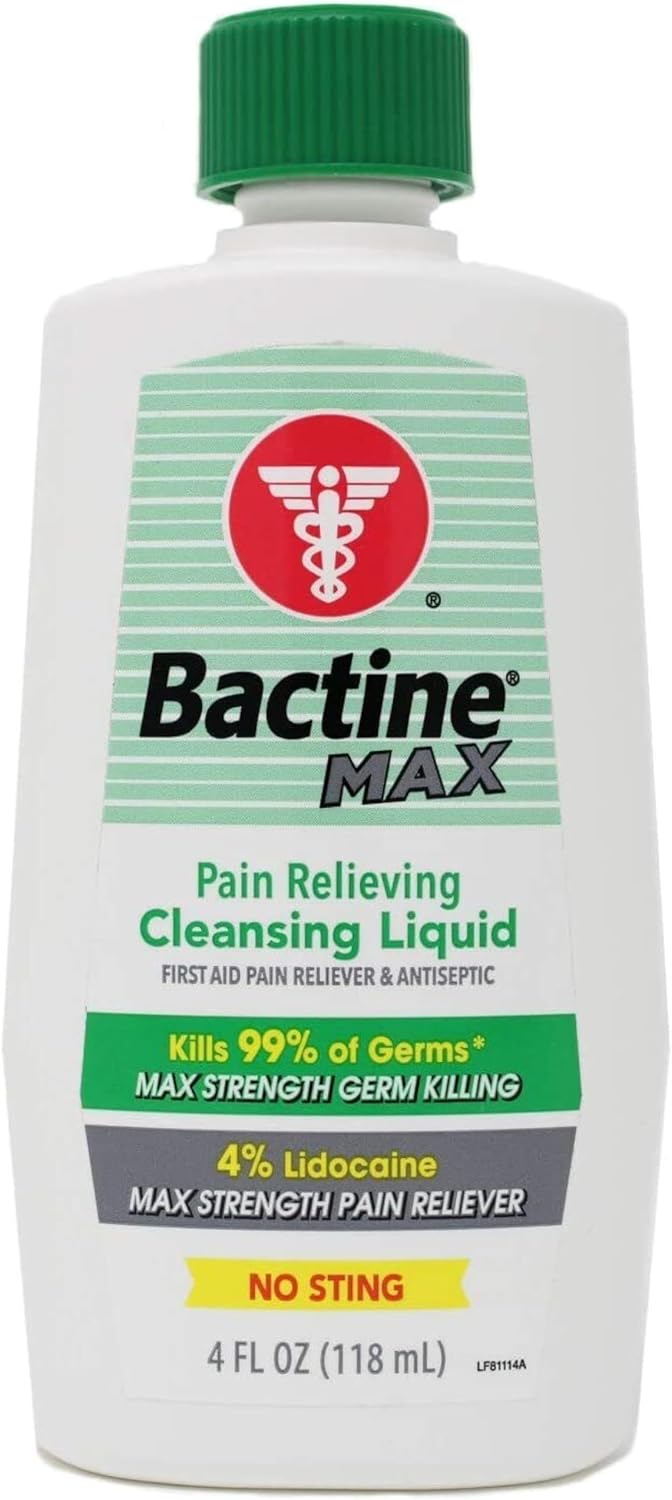 Bactine Max First Aid Liquid 4 oz Pack of 4 - Image 1