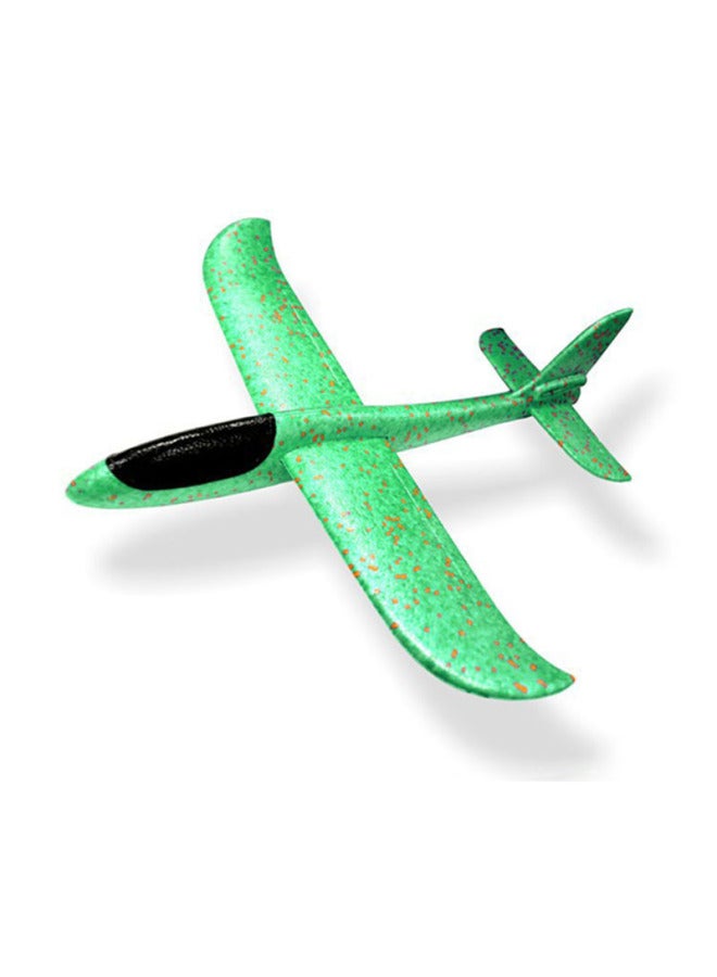 Large Hand Throwing Aircraft Toy Light-emitting Outdoor Sliding Aircraft Children's Swing Throwing Gliding Foam Aircraft Model-Color:Orange  - Image 4