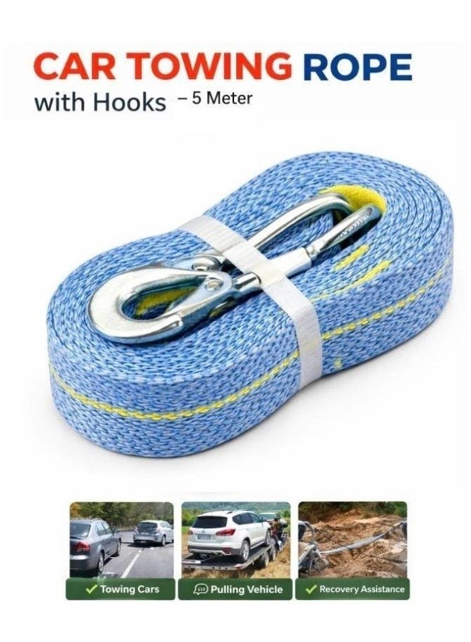 Car Towing Rope with Hooks