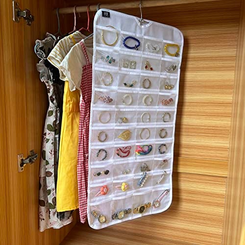 BB Brotrade Hanging Jewelry Organizer,Accessories Organizer,80 Pocket Organizer for Holding Jewelries - Image 2