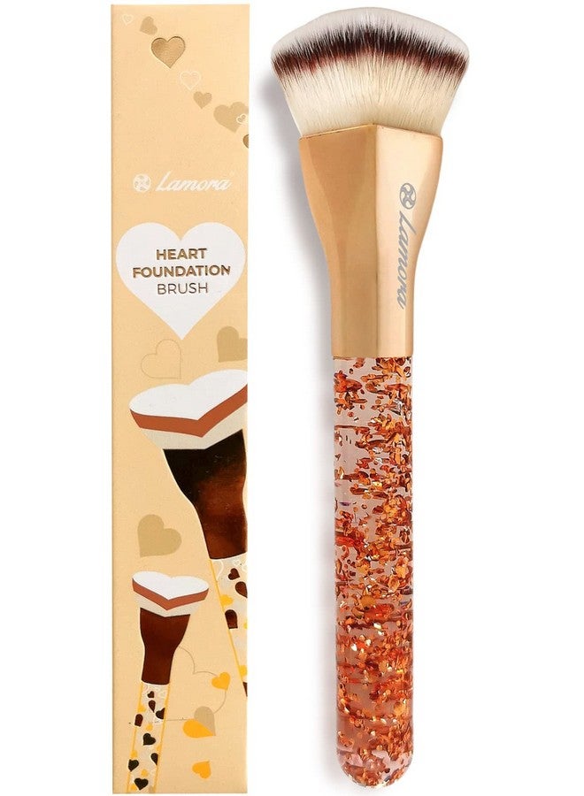 Lamora Blending Liquid Makeup Foundation Brush Kabuki Contour Brush Face Stippling Brush With Pro Quality Synthetic Dense Bristles For Buffing Mineral Cream Powder Blush - Image 1