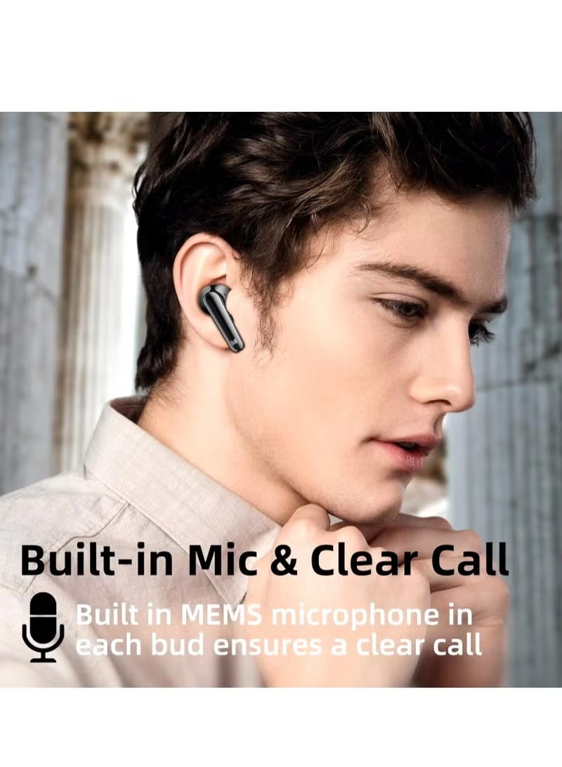 Monster N-Lite 203 AirLinks Wireless Earbuds, Bluetooth 5.3 Headphones with HiFi Stereo, Crystal Clear Call, 30H Playback, Type-C Charging, Touch Control, IPX6 Waterproof in-Ear Earbuds Earphones - Image 4