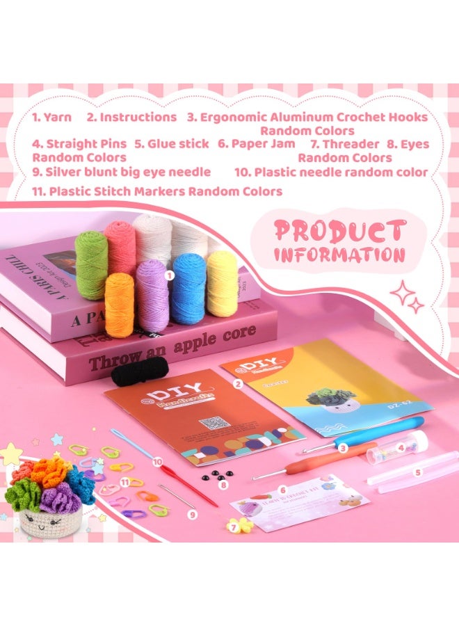 مجموعة الكروشيه للمبتدئين - مجموعات الكروشيه للمبتدئين مع دروس فيديو خطوة بخطوة، مجموعة الكروشيه للمبتدئين للبالغين والأطفال (كوستر) - Image 2