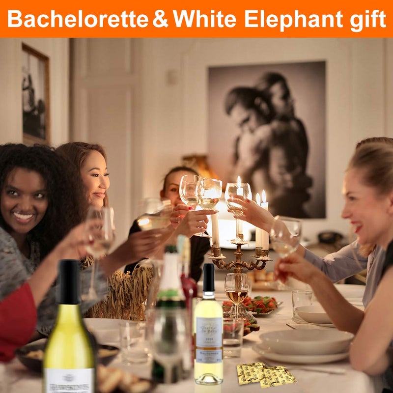 NEWKITCHEN Wine Stoppers Set of 8, White Elephant Gifts Gag Gifts for Women Wine Gifts Wine Accessories Stocking Stuffers for Adults - Image 5