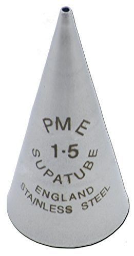PME ST15 Seamless Stainless Steel SupaTube Writer 15 Decorating Tip Standard Silver