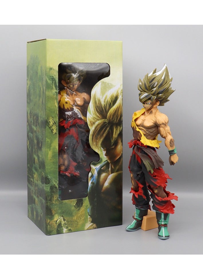 KUYING Dragon Ball Wukong Handmade Modell Super Saiyan Anime Puppe Zubehör 