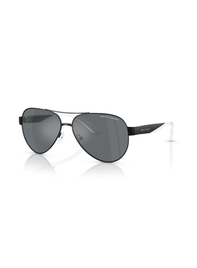 Armani Exchange Full Rimmed Pilot Sunglasses 0AX2034S 59 60636G  - Image 1
