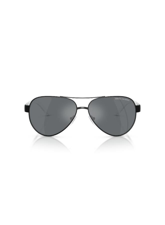 Armani Exchange Full Rimmed Pilot Sunglasses 0AX2034S 59 60636G  - Image 3